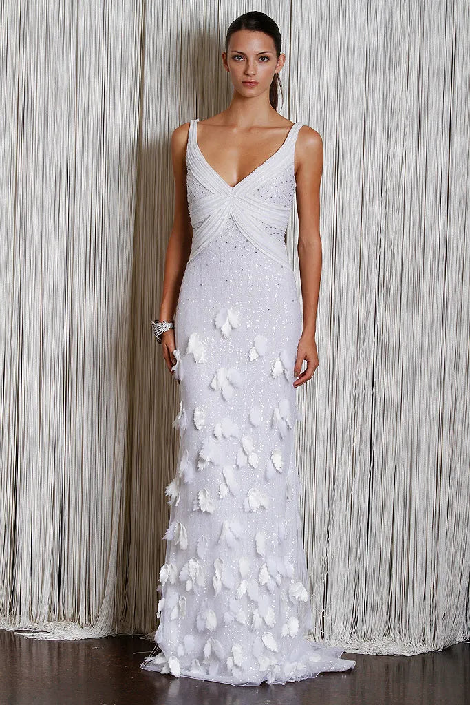 BADGLEY MISCHKA COUTURE 2011 Vintage Runway Bridal Wedding Gown