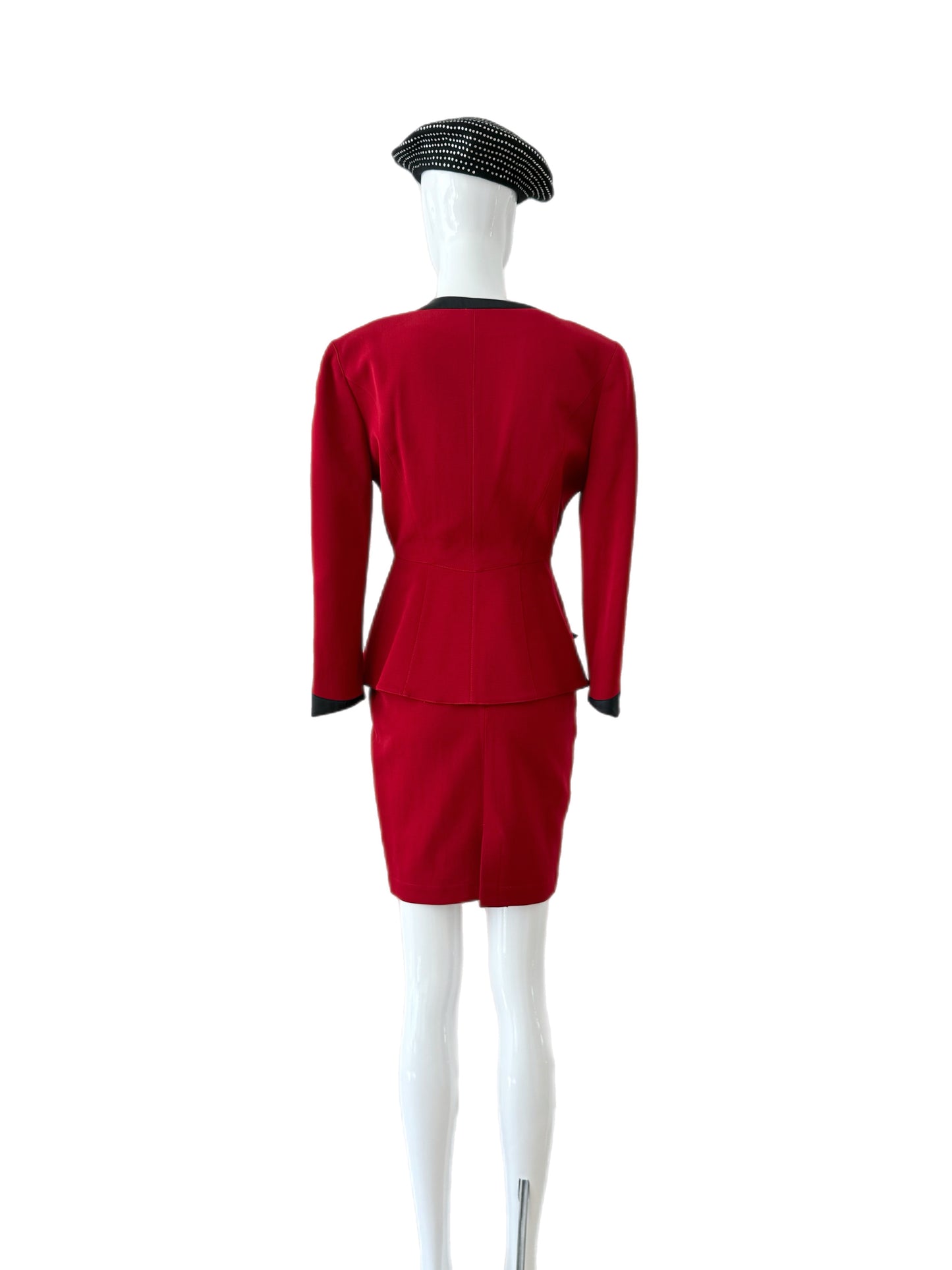 THIERRY MUGLER 80s/90s Vintage Cut-Out Skirt Suit