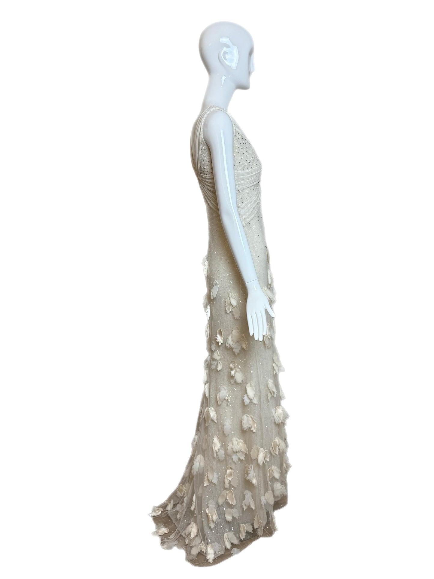 BADGLEY MISCHKA COUTURE 2011 Vintage Runway Bridal Wedding Gown