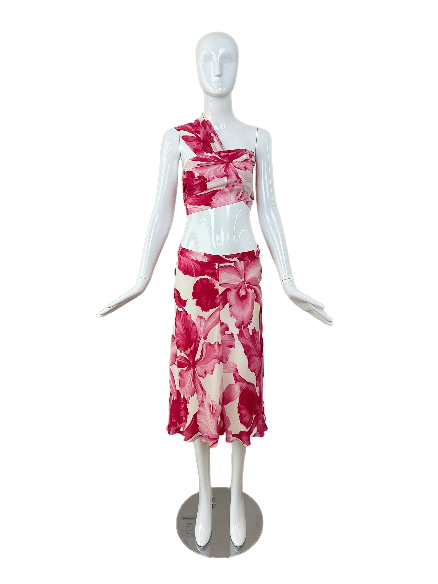 CELINE by MICHAEL KORS 2004 Vintage Runway Floral Skirt Set