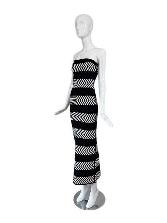 90s vintage Herve Leger runway gown for sale