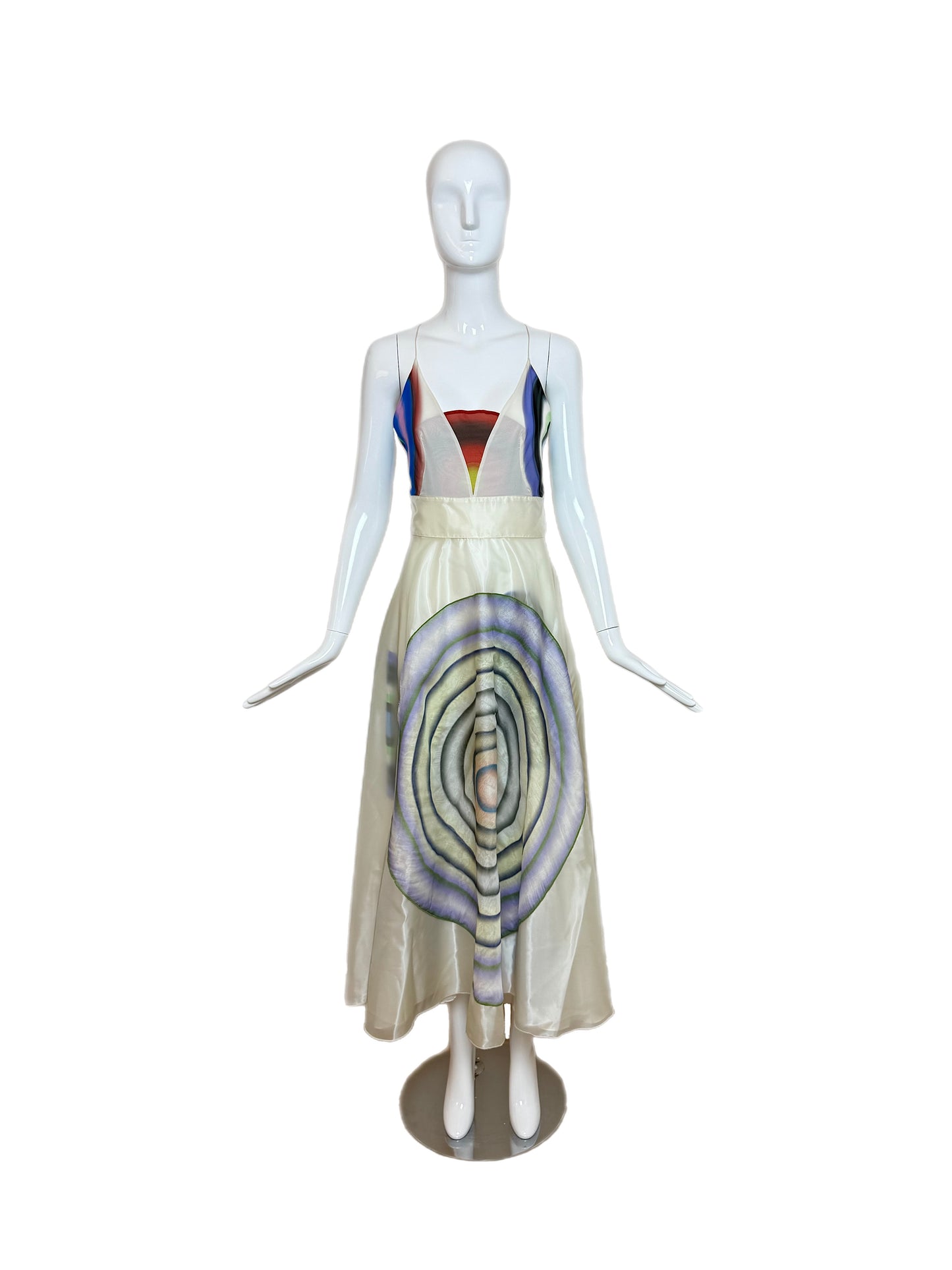 FENDI by KARL LAGERFELD 2008 Vintage Runway Silk Dress