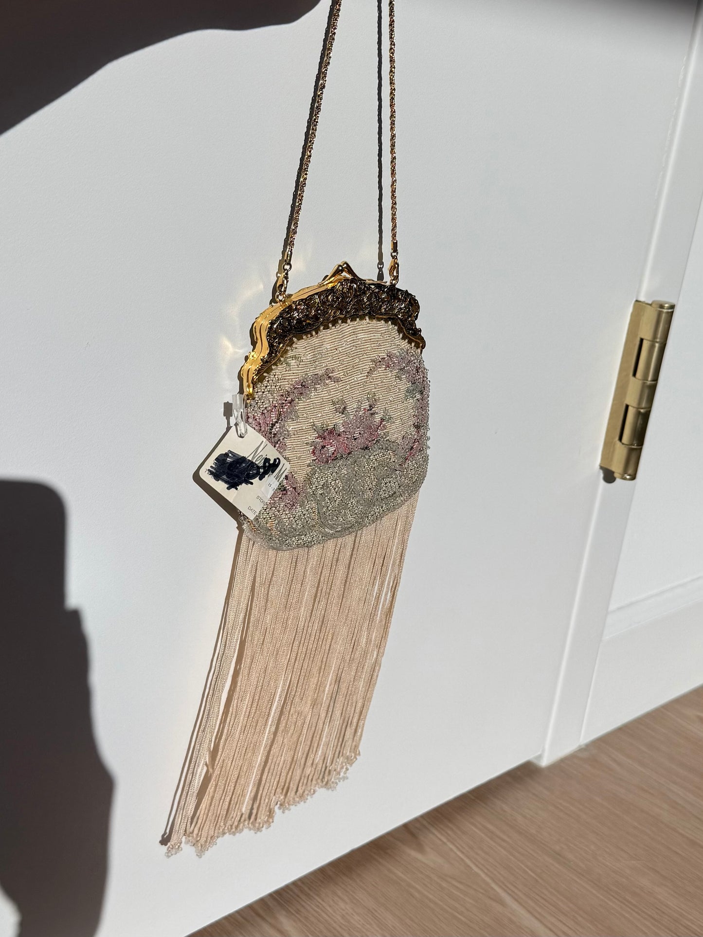 BADGLEY MISCHKA Vintage Embroidered Evening Beaded Bag
