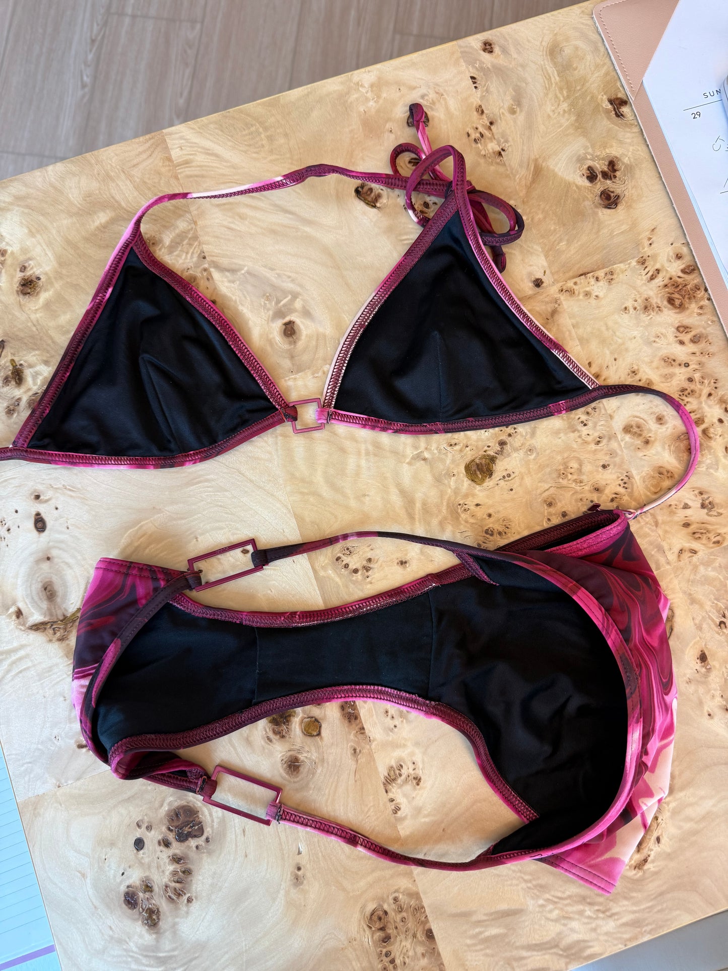 GUCCI by TOM FORD 2001 Vintage Lava Swirl Print Bikini
