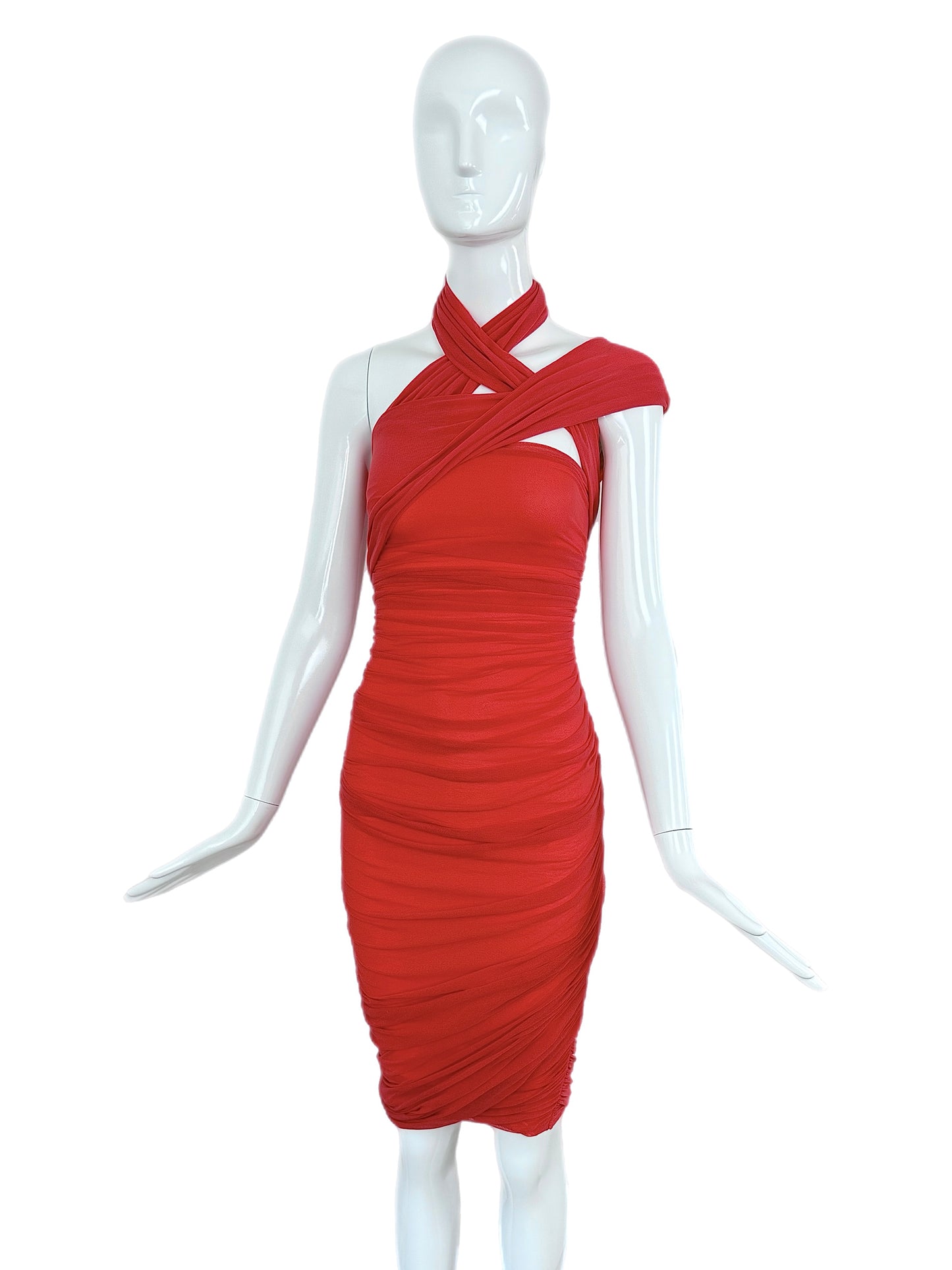 GIORGIO DI SANT ANGELO 80s/90s Vintage Ruched Dress