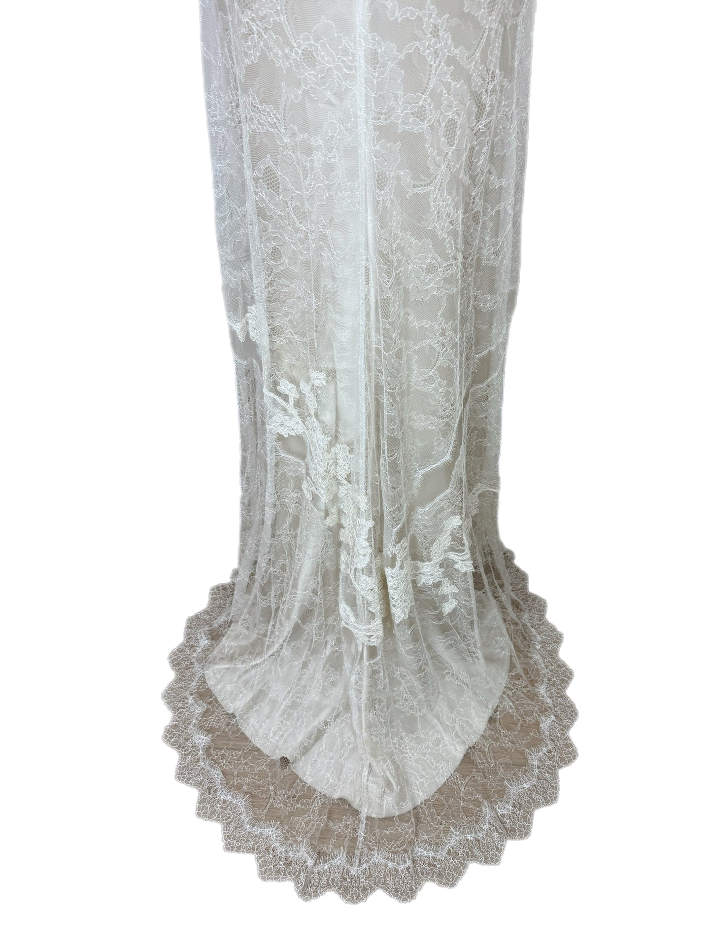 DAVID FIELDEN 2017 Runway Sample Ivory Lace Bridal Gown