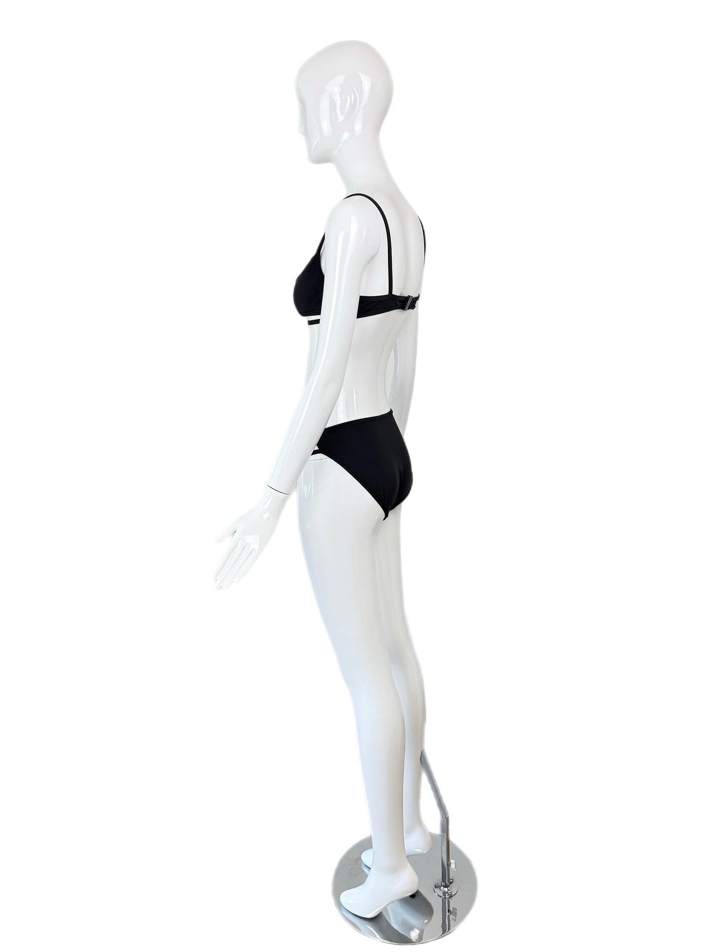 HERVE LEGER 1998 Vintage Runway Black Cut Out Bikini