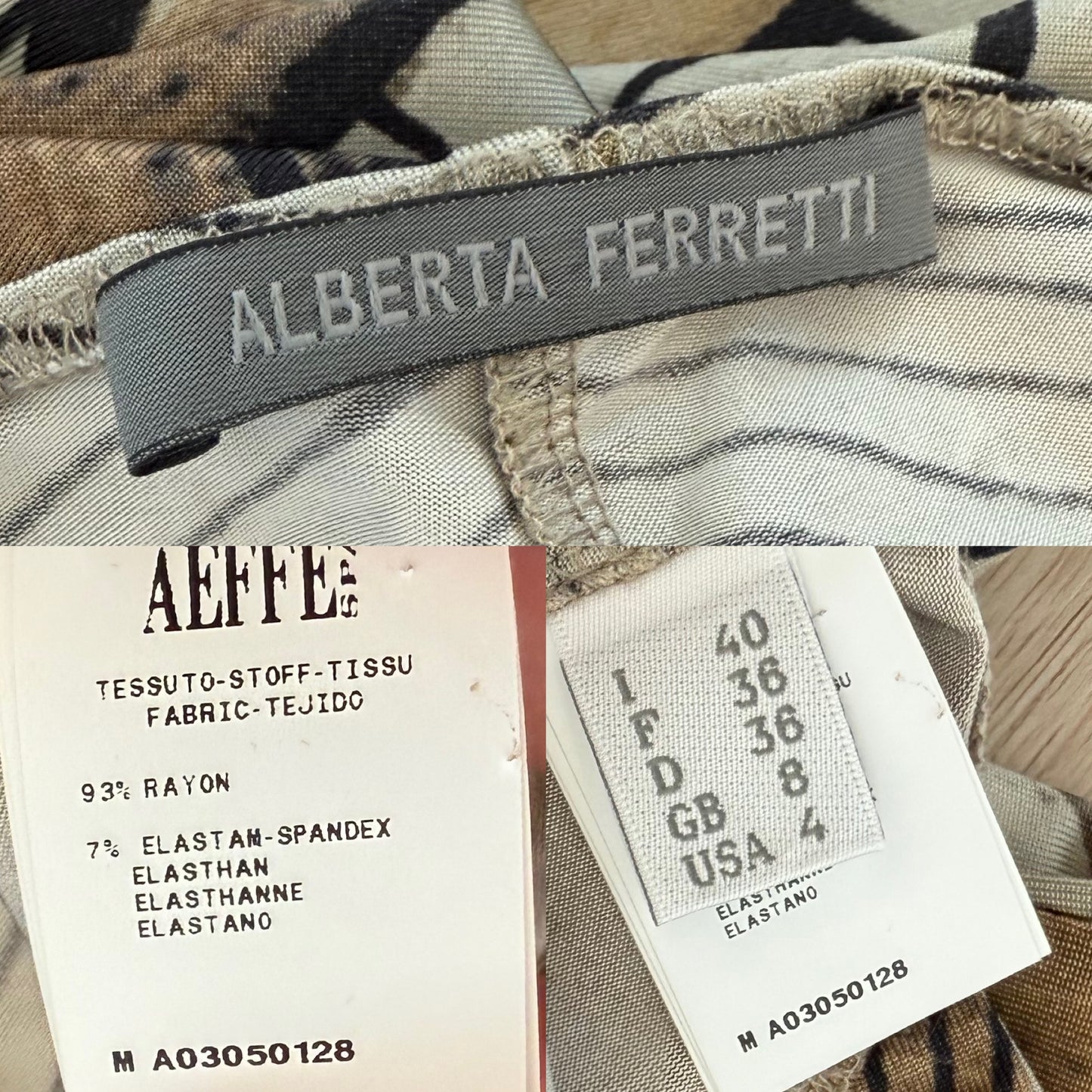 ALBERTA FERRETTI 2016 Runway Print Pants