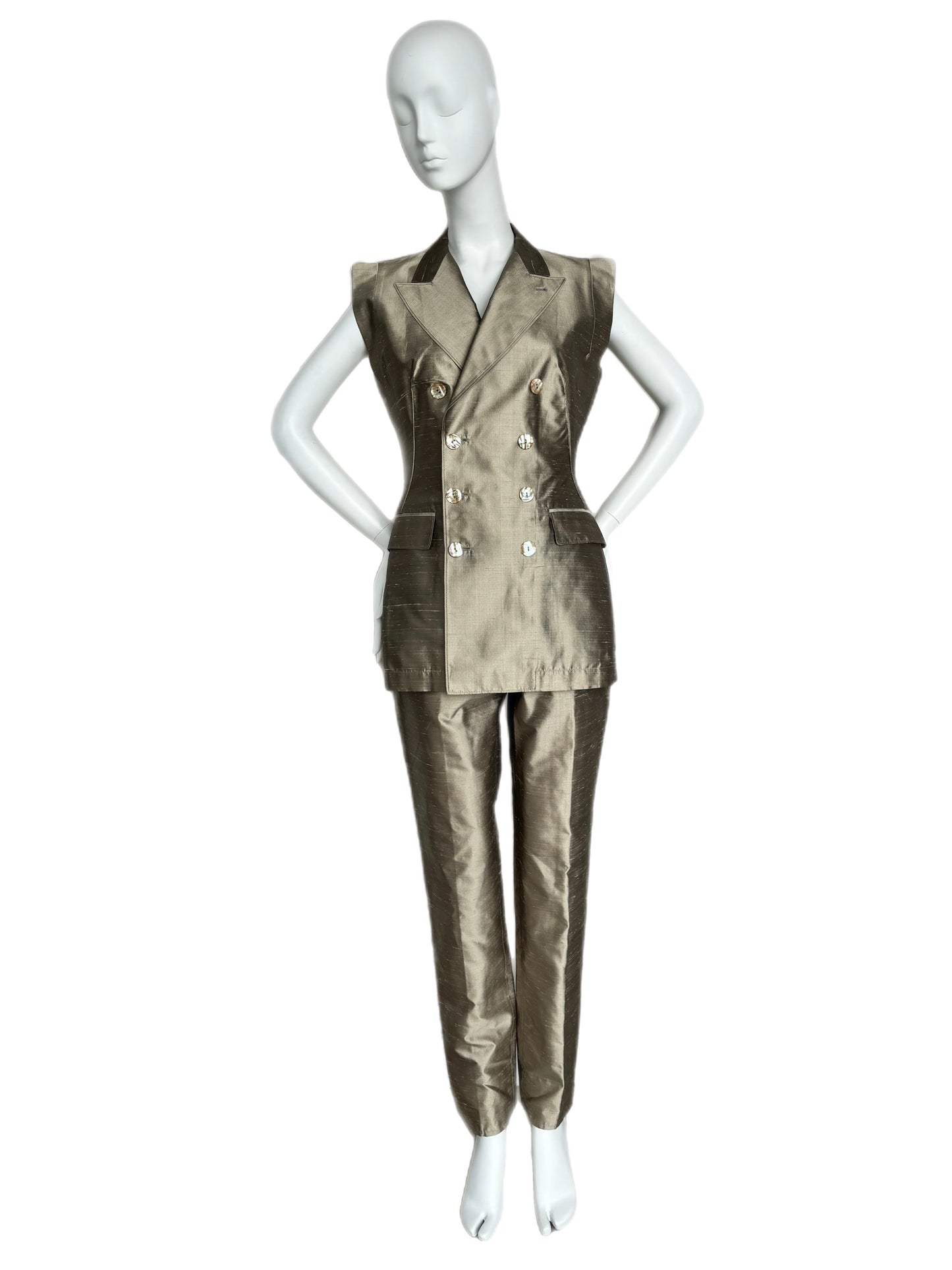 JEAN PAUL GAULTIER Vintage Silk Double Breasted Suit