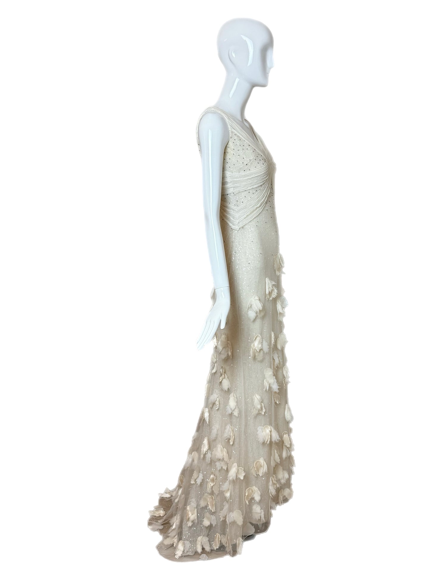 BADGLEY MISCHKA COUTURE 2011 Vintage Runway Bridal Wedding Gown