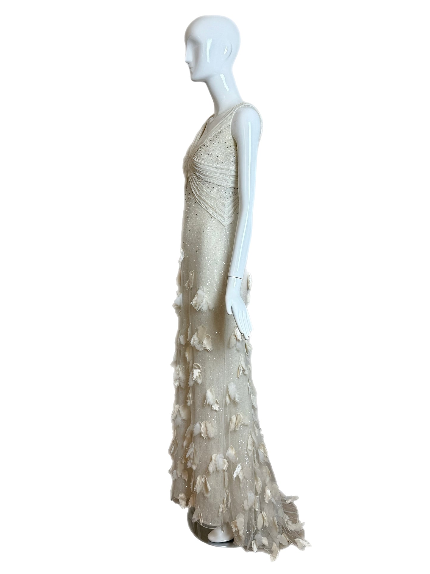 BADGLEY MISCHKA COUTURE 2011 Vintage Runway Bridal Wedding Gown