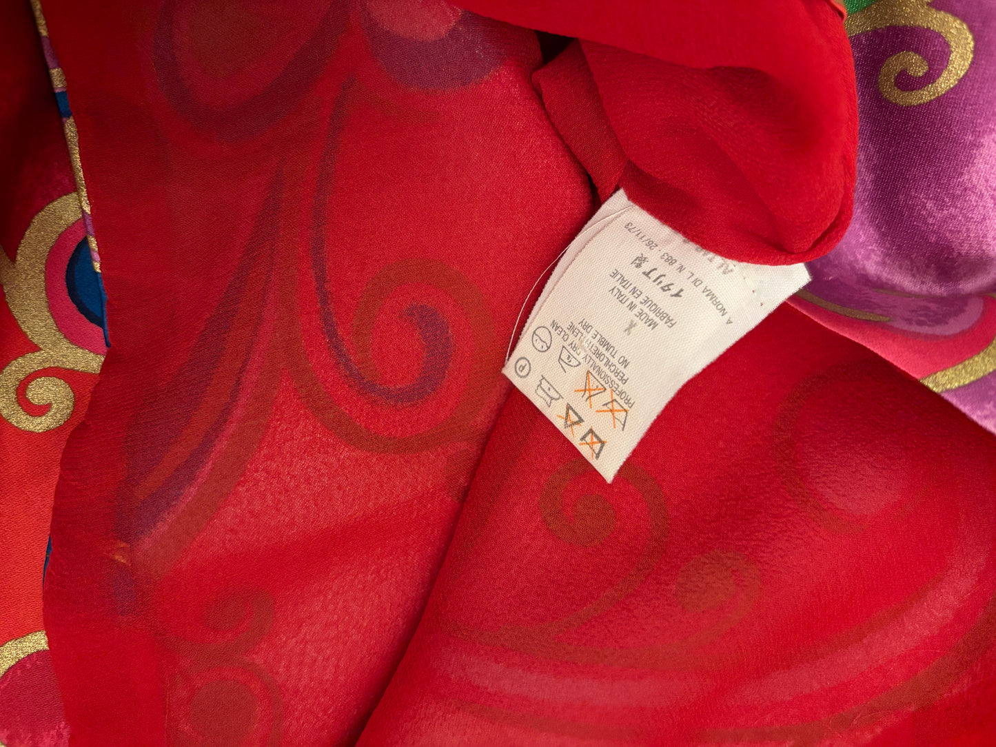 ATELIER VERSACE 1990's Vintage Silk Blouse