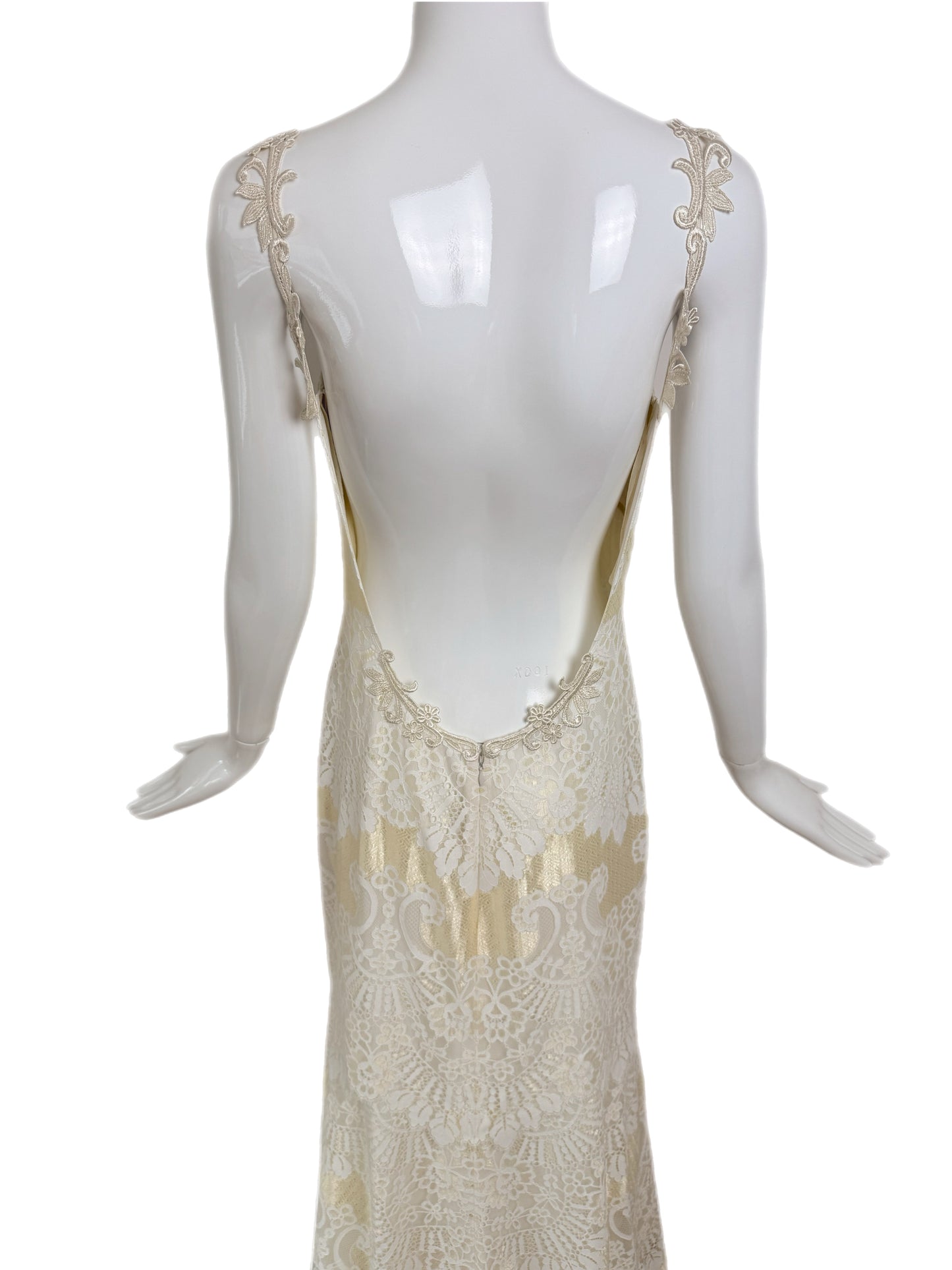 CLAIRE PETTIBONE 2015 Sample Golden Bridal Gown