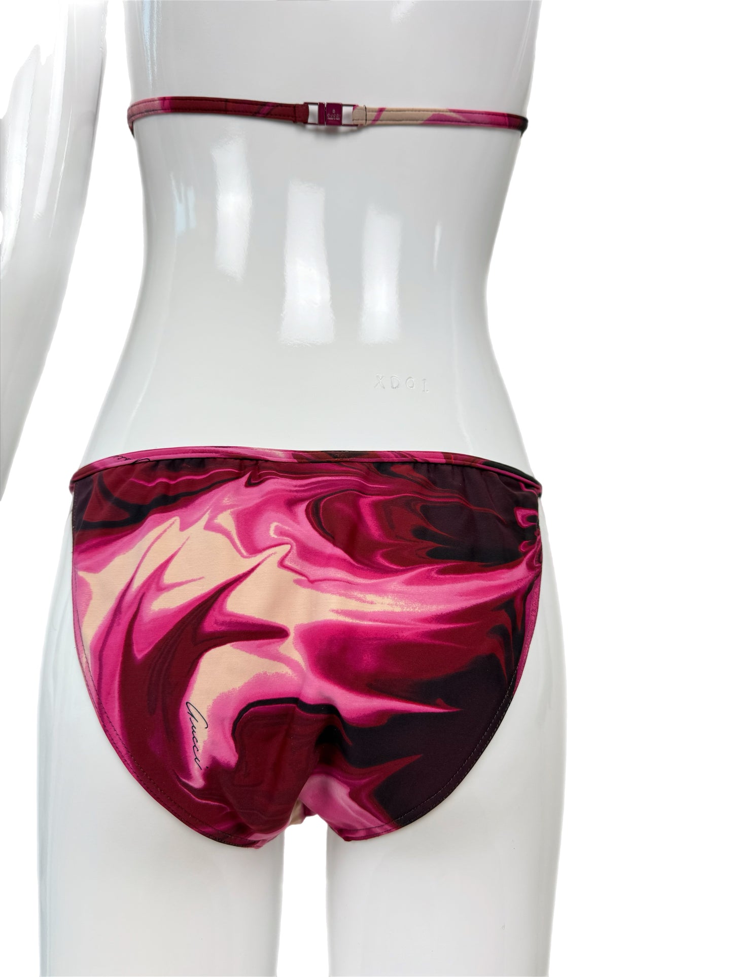 GUCCI by TOM FORD 2001 Vintage Lava Swirl Print Bikini