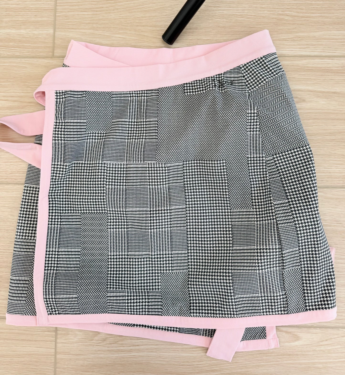 DIOR by JOHN GALLIANO c.'02 Vintage Houndstooth Gingham Cover-Up