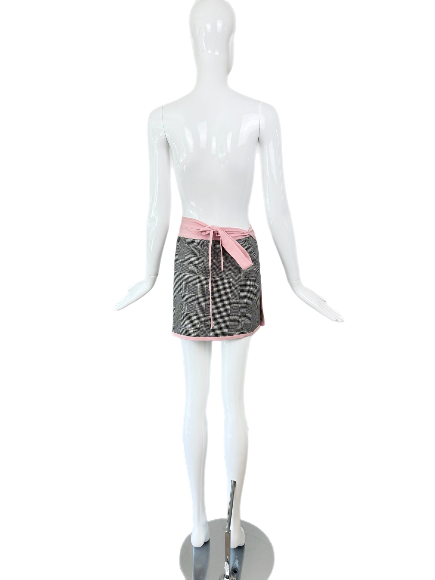 DIOR by JOHN GALLIANO c.'02 Vintage Houndstooth Gingham Cover-Up
