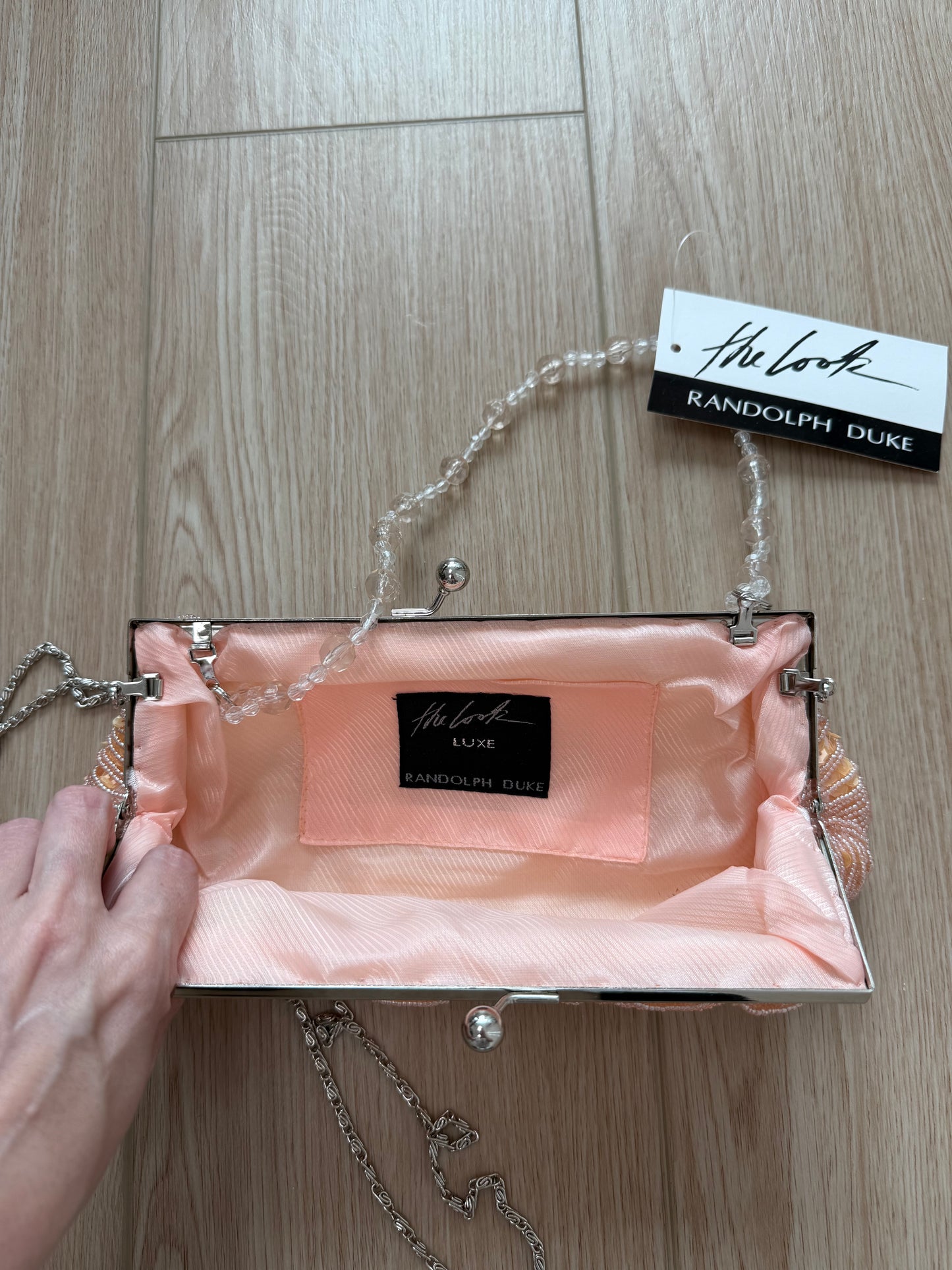 RANDOLPH DUKE Y2K Vintage Pink + Orange Beaded Bag