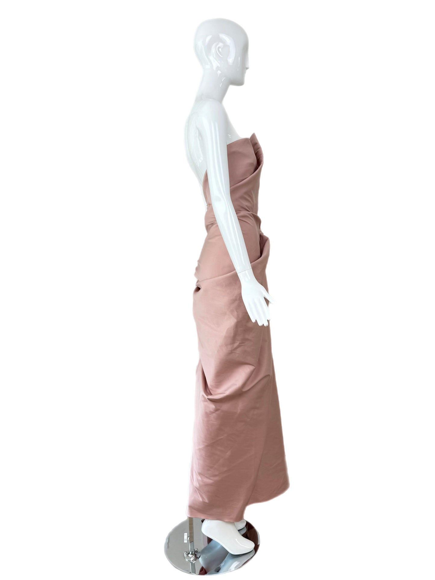 DONNA KARAN 2009 Vintage Pink Silk Evening Gown