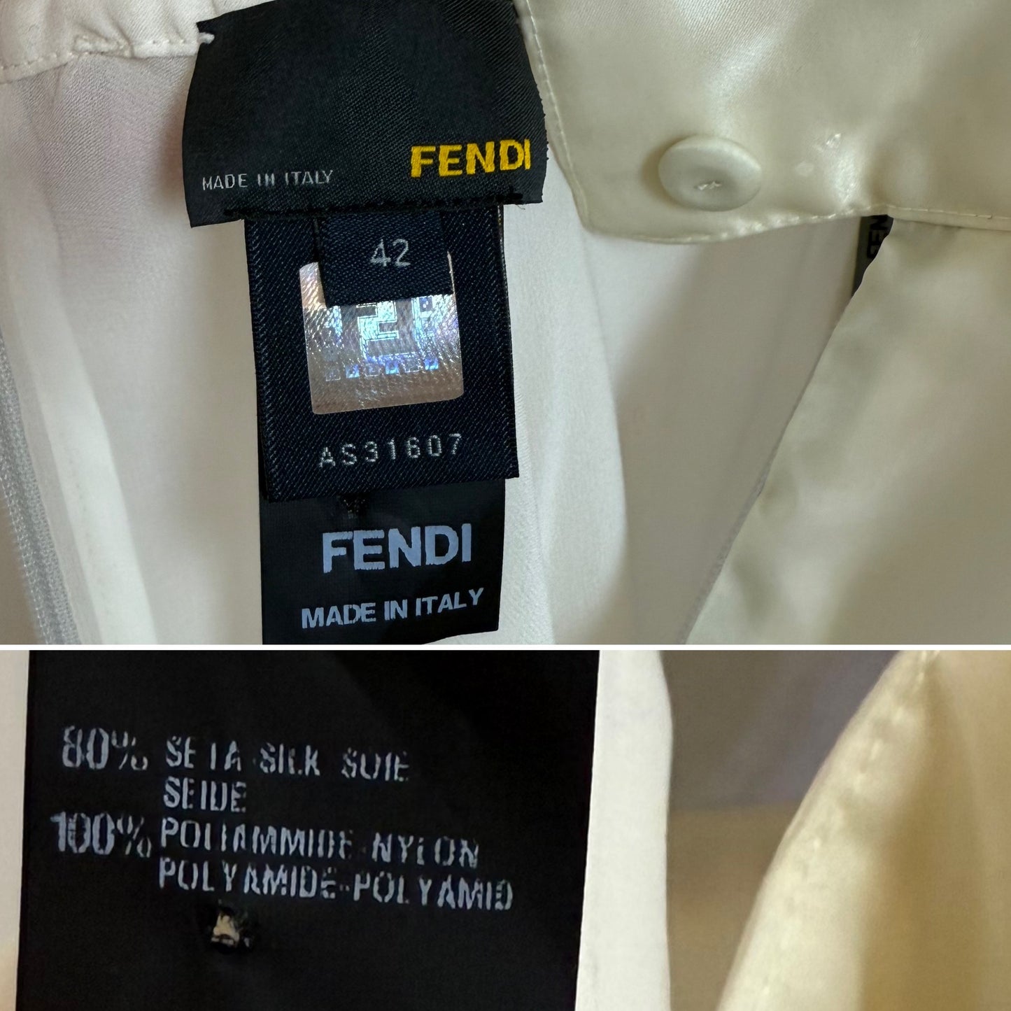 FENDI by KARL LAGERFELD 2008 Vintage Runway Silk Dress