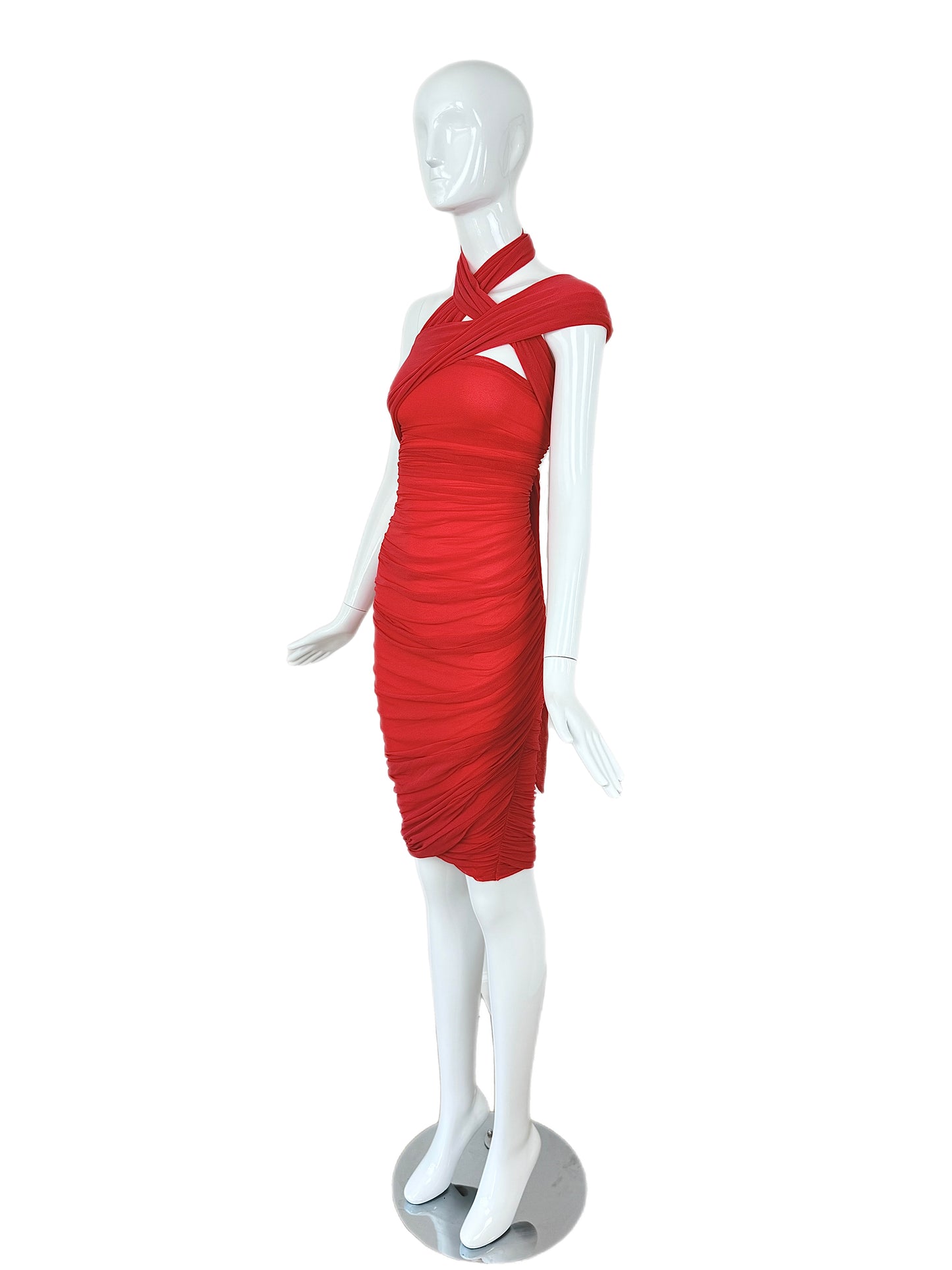 GIORGIO DI SANT ANGELO 80s/90s Vintage Ruched Dress