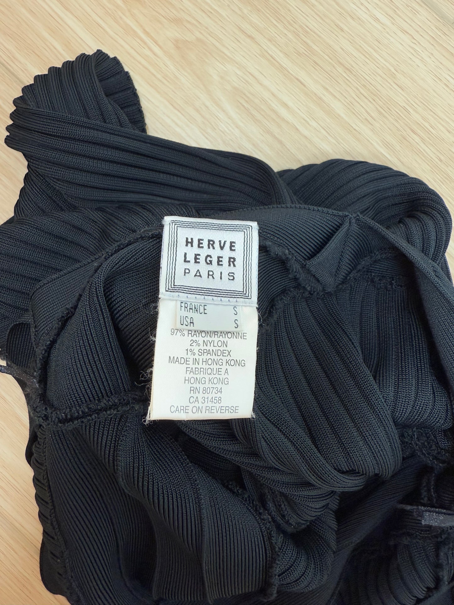 HERVE LEGER 90's Vintage Backless Mini Dress