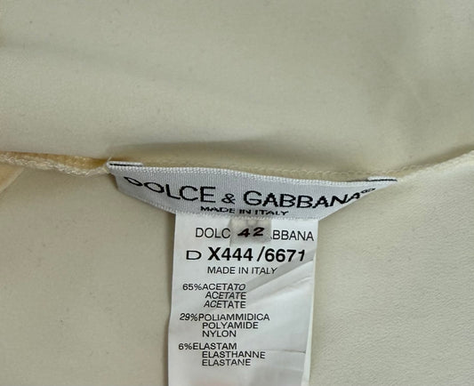 DOLCE & GABBANA 90's Vintage Ivory Corset Top