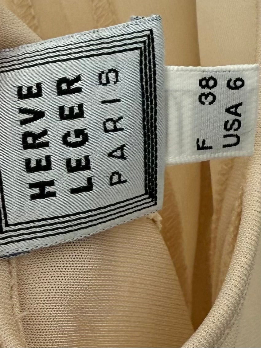HERVE LEGER 90's Vintage Embellished Halter Top