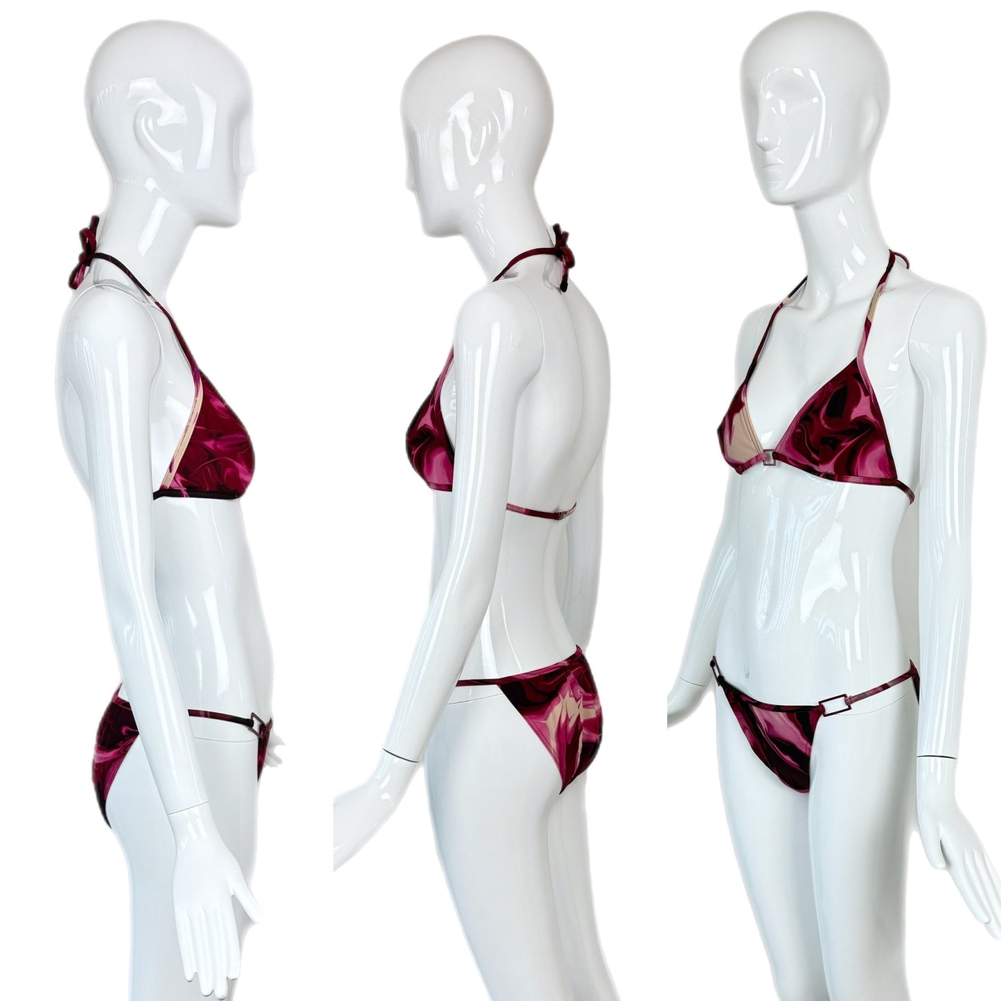 GUCCI by TOM FORD 2001 Vintage Lava Swirl Print Bikini