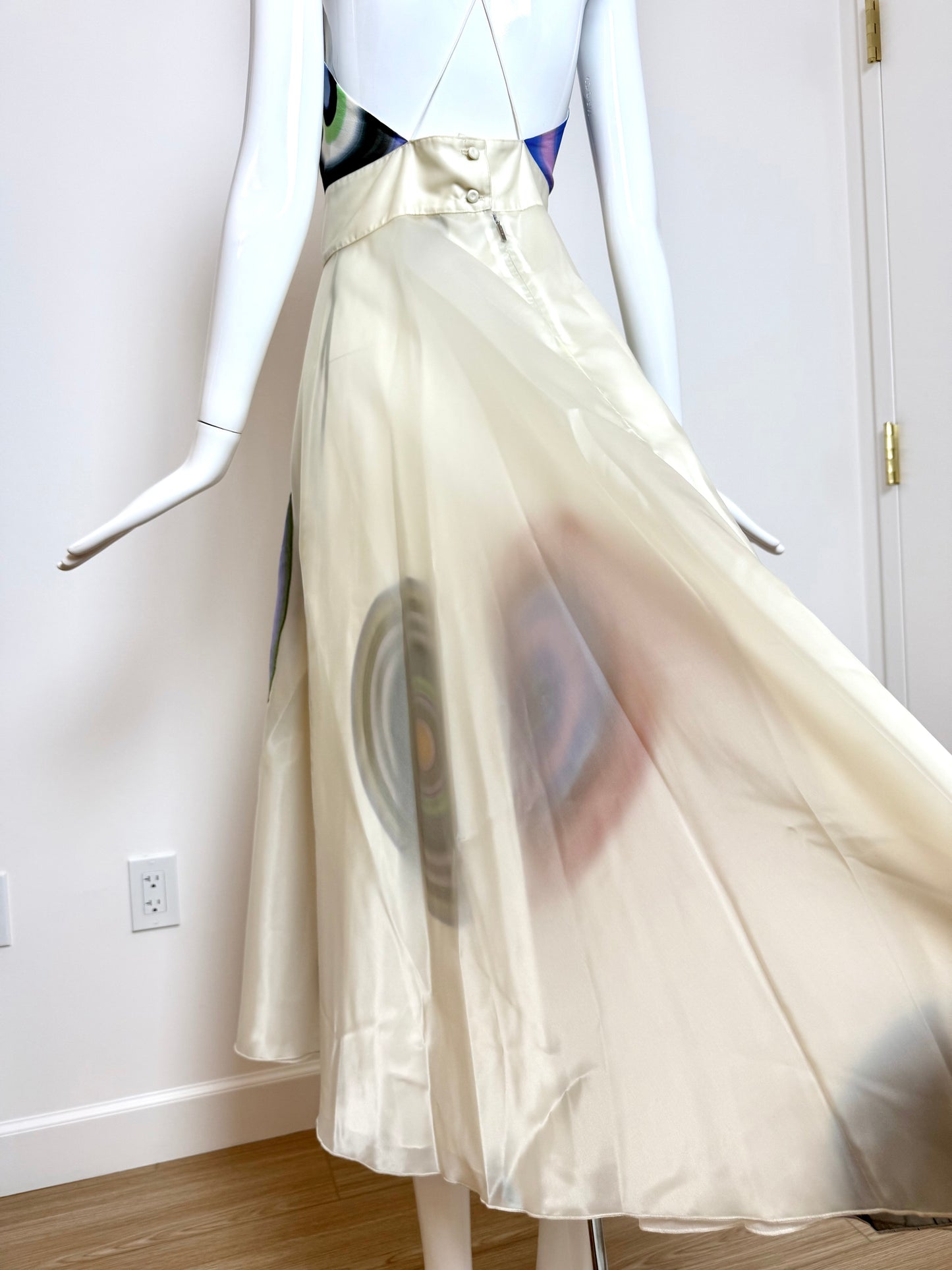 FENDI by KARL LAGERFELD 2008 Vintage Runway Silk Dress