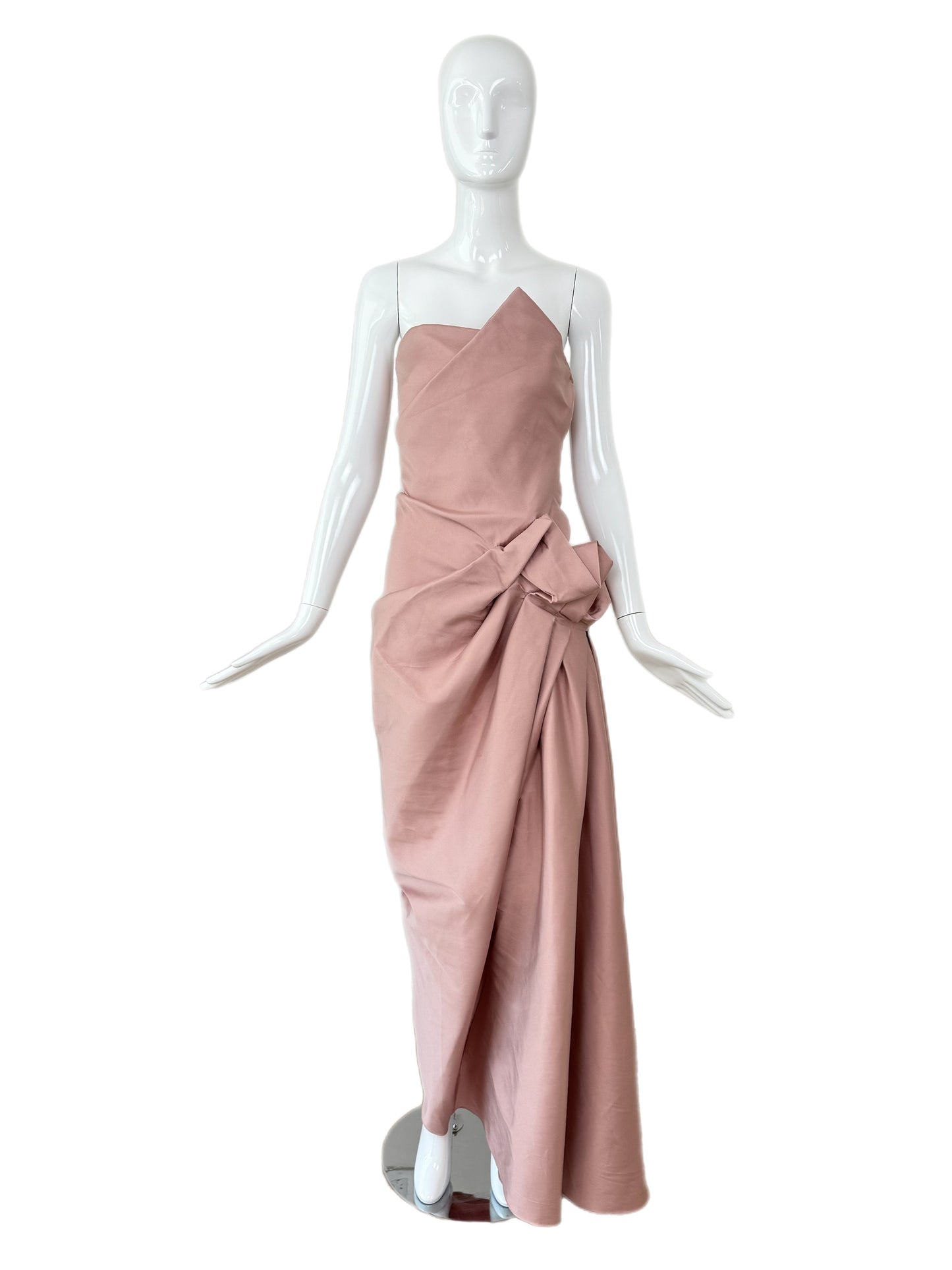 DONNA KARAN 2009 Vintage Pink Silk Evening Gown