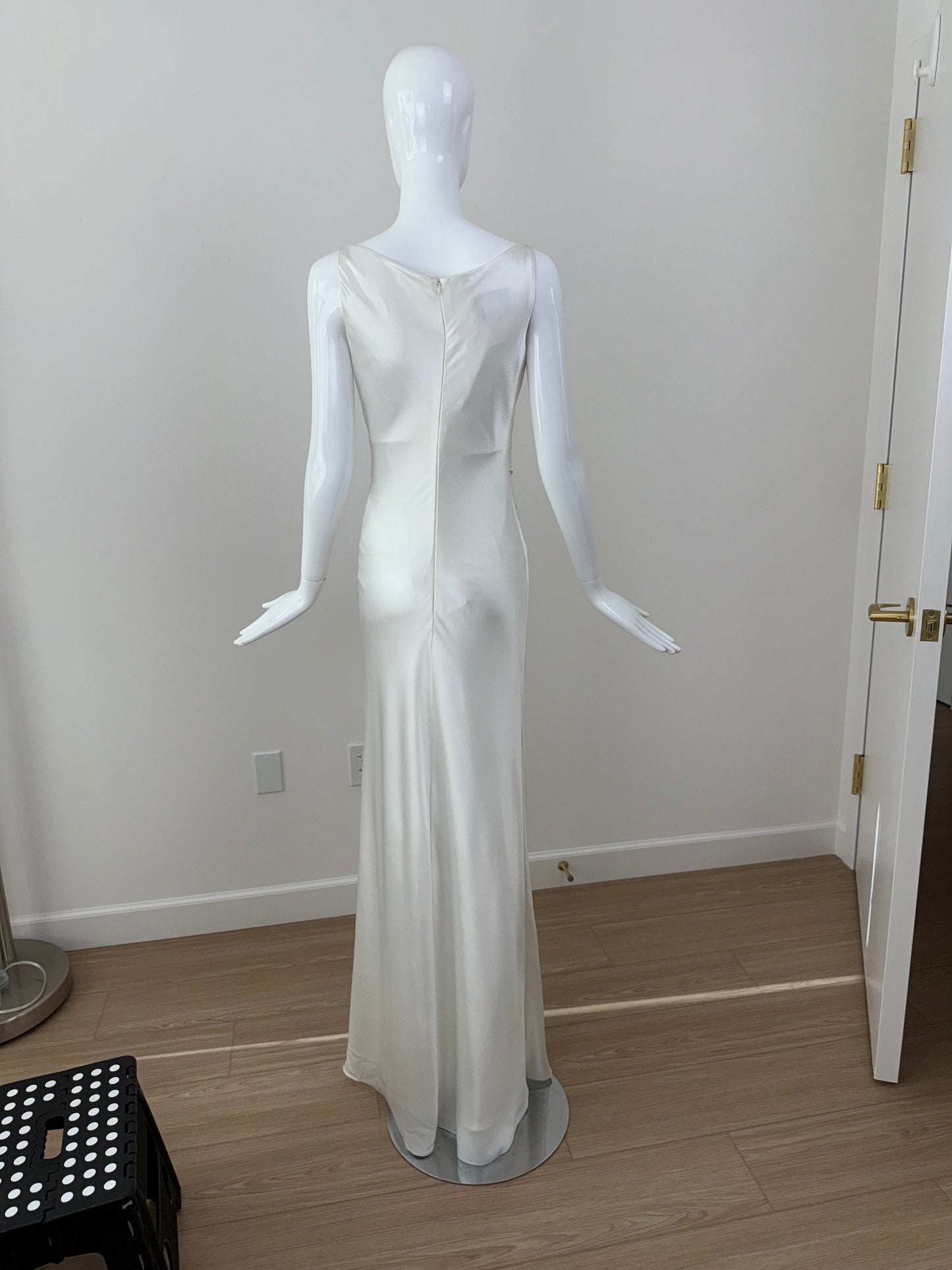 DAVID FIELDEN Soft White Floral Bridal Gown