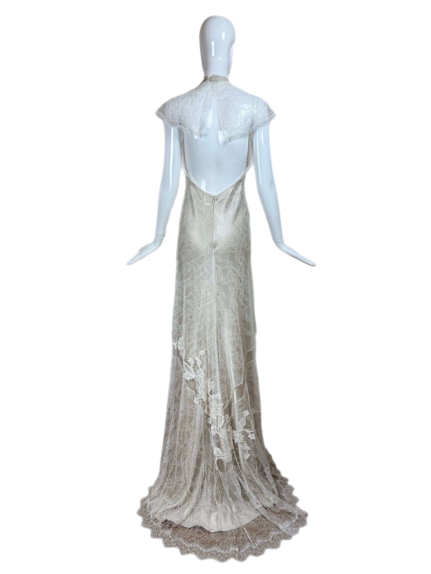 DAVID FIELDEN 2017 Runway Sample Ivory Lace Bridal Gown
