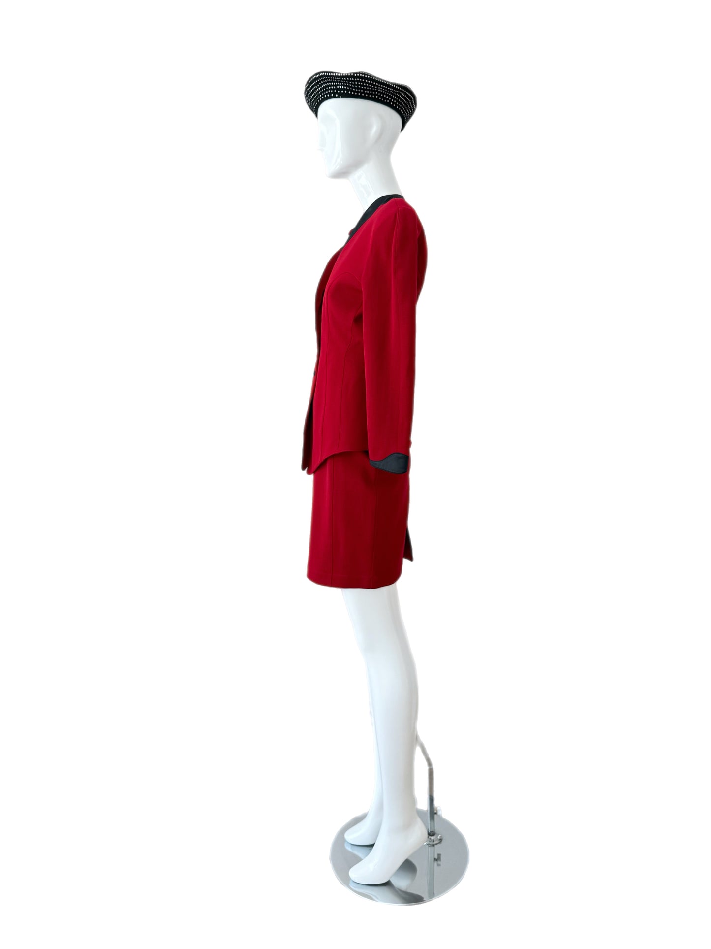 THIERRY MUGLER 80s/90s Vintage Cut-Out Skirt Suit