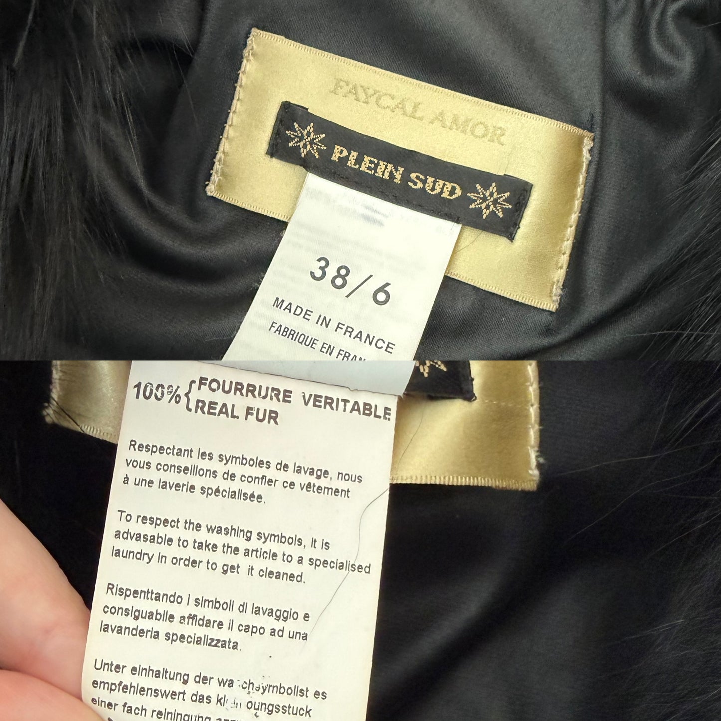 *USA ONLY* FAYCAL AMOR PLEIN SUD Vintage Fur Bolero