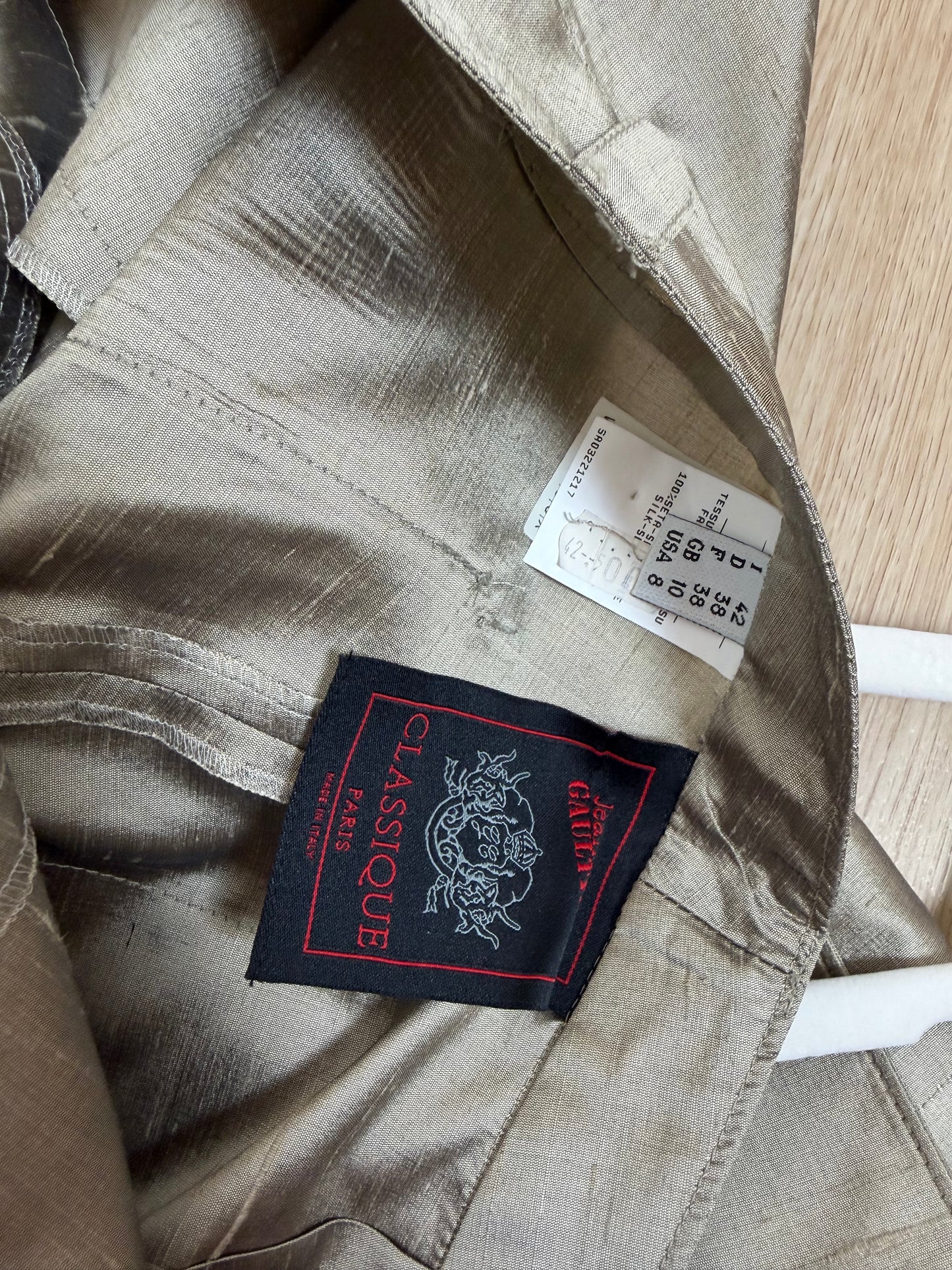 JEAN PAUL GAULTIER 90's Vintage Silk Double Breasted Pantsuit