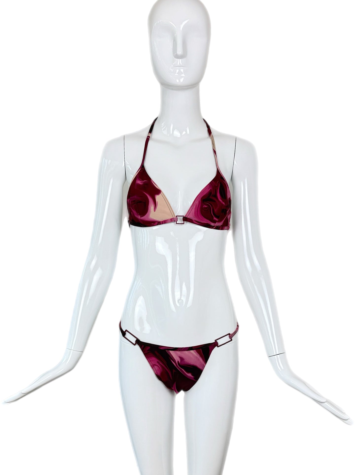 GUCCI by TOM FORD 2001 Vintage Lava Swirl Print Bikini