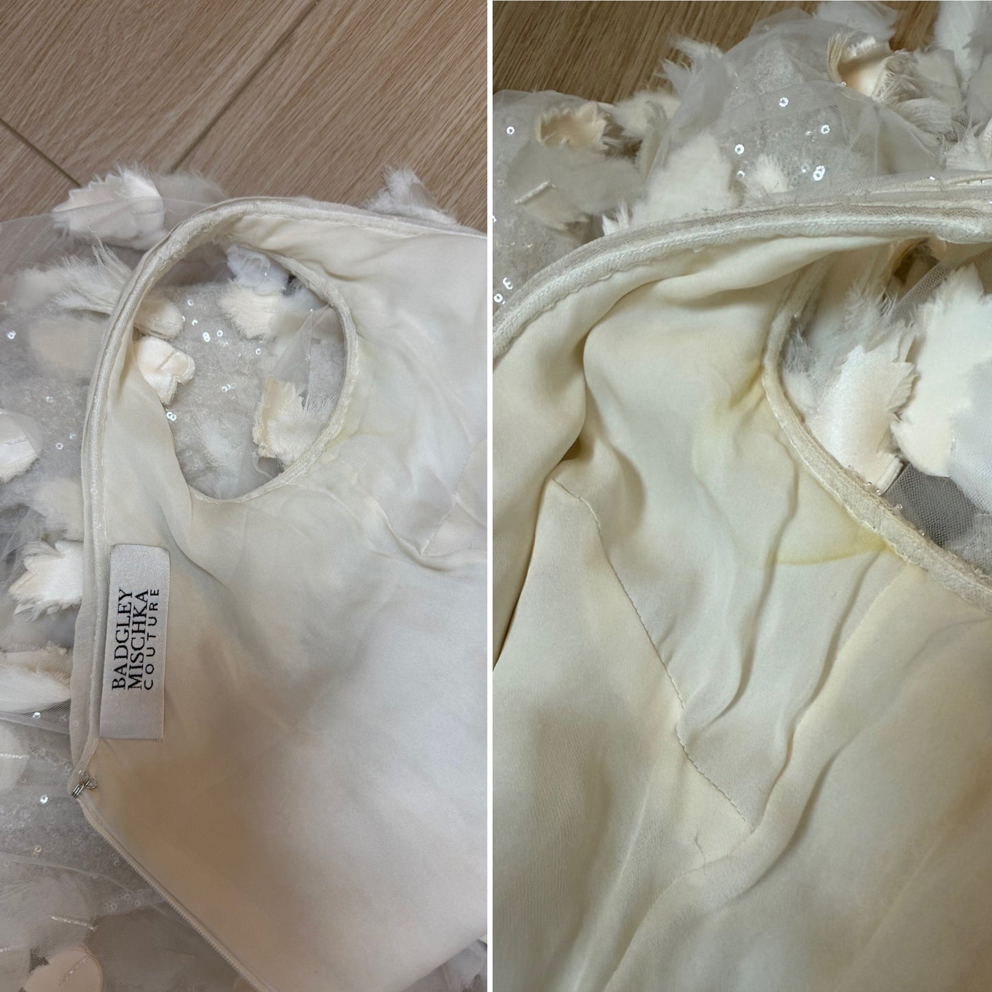 BADGLEY MISCHKA COUTURE 2011 Vintage Runway Bridal Wedding Gown
