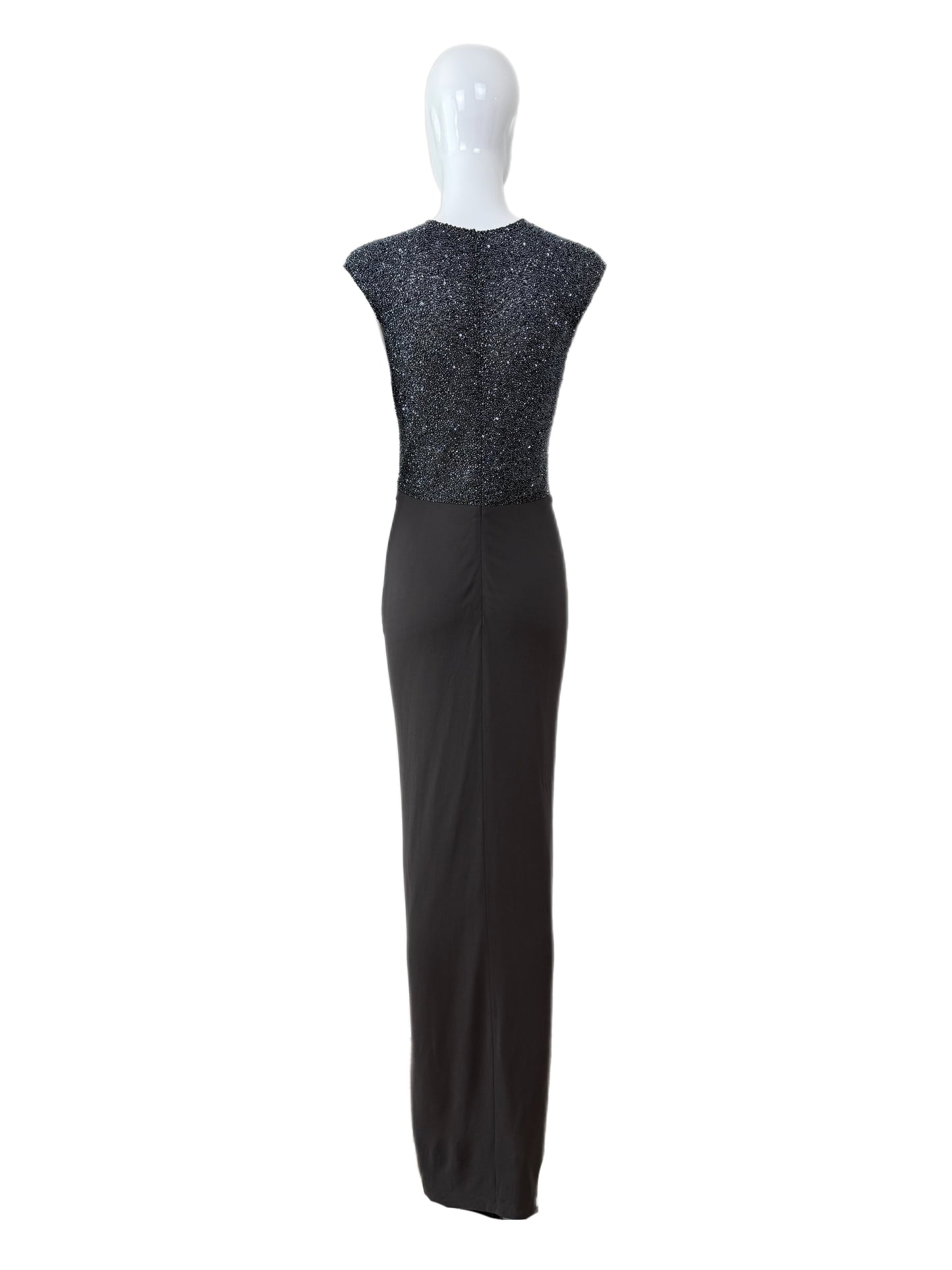 RANDOLPH DUKE 2000 Vintage Runway Beaded Evening Gown