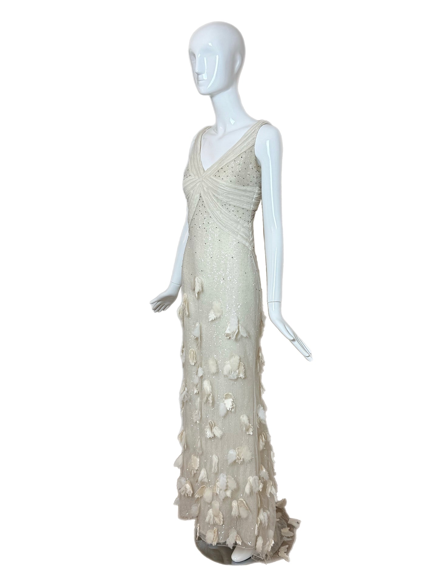 BADGLEY MISCHKA COUTURE 2011 Vintage Runway Bridal Wedding Gown