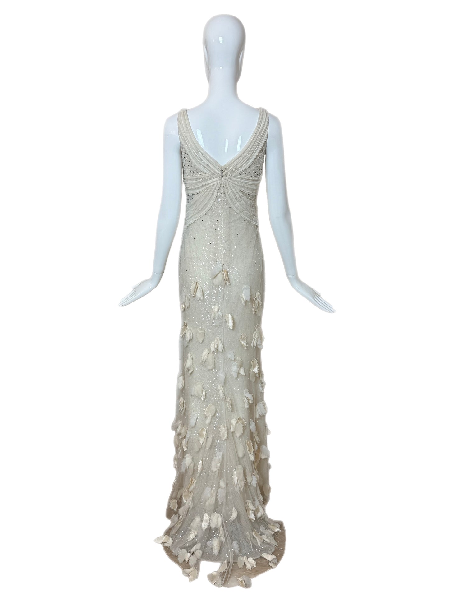 BADGLEY MISCHKA COUTURE 2011 Vintage Runway Bridal Wedding Gown