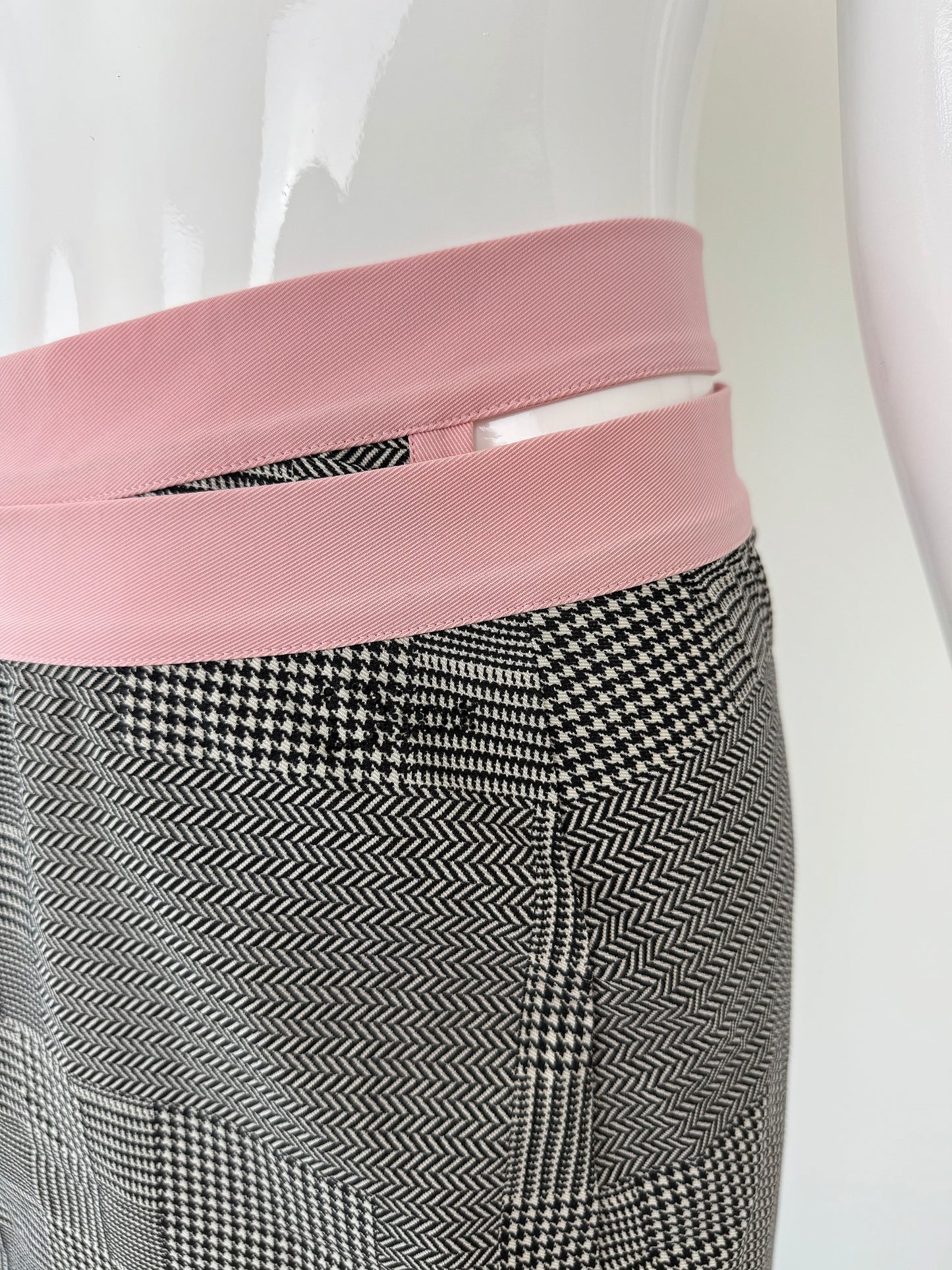 DIOR by JOHN GALLIANO c.'02 Vintage Houndstooth Gingham Cover-Up