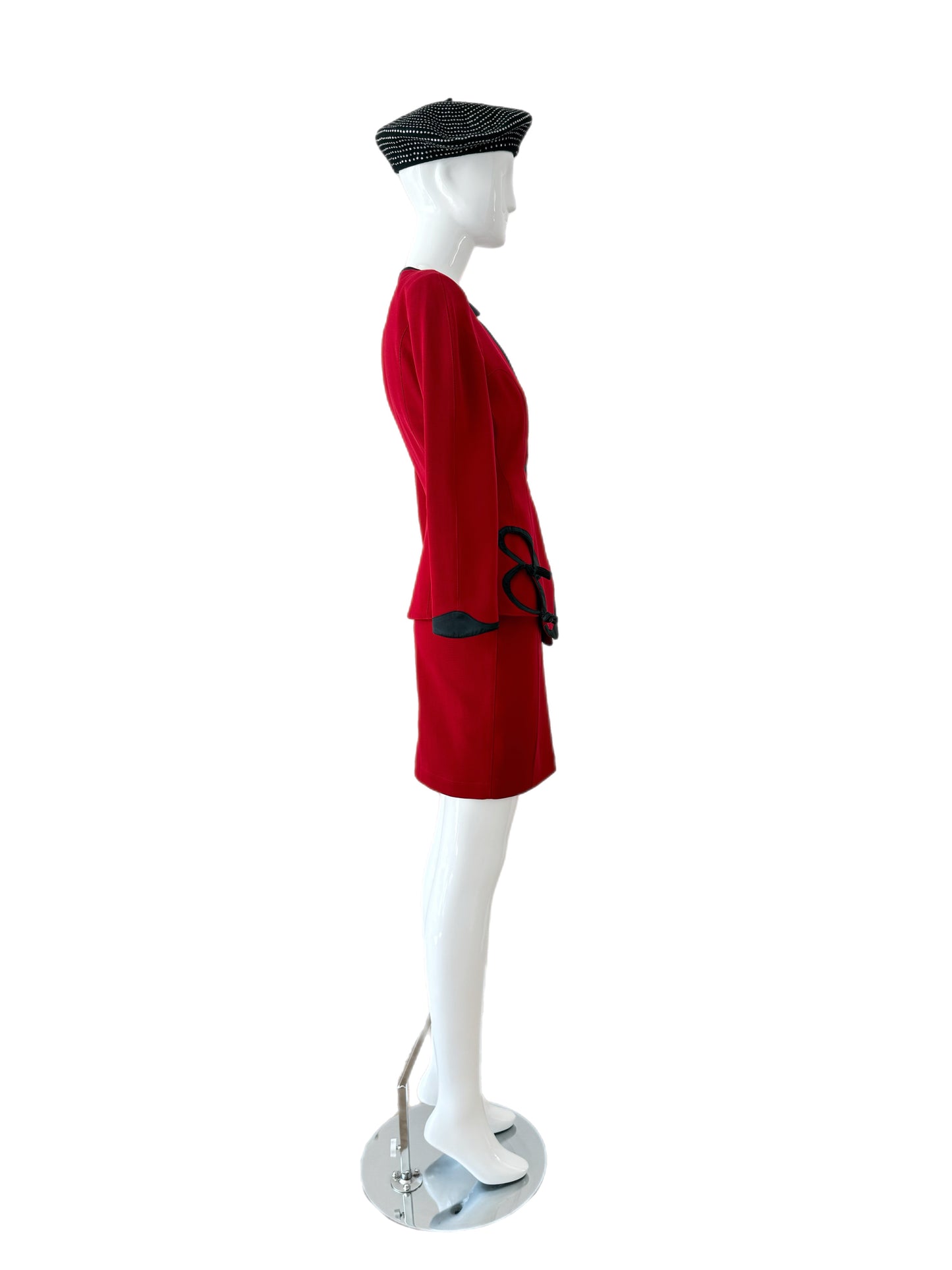 THIERRY MUGLER 80s/90s Vintage Cut-Out Skirt Suit