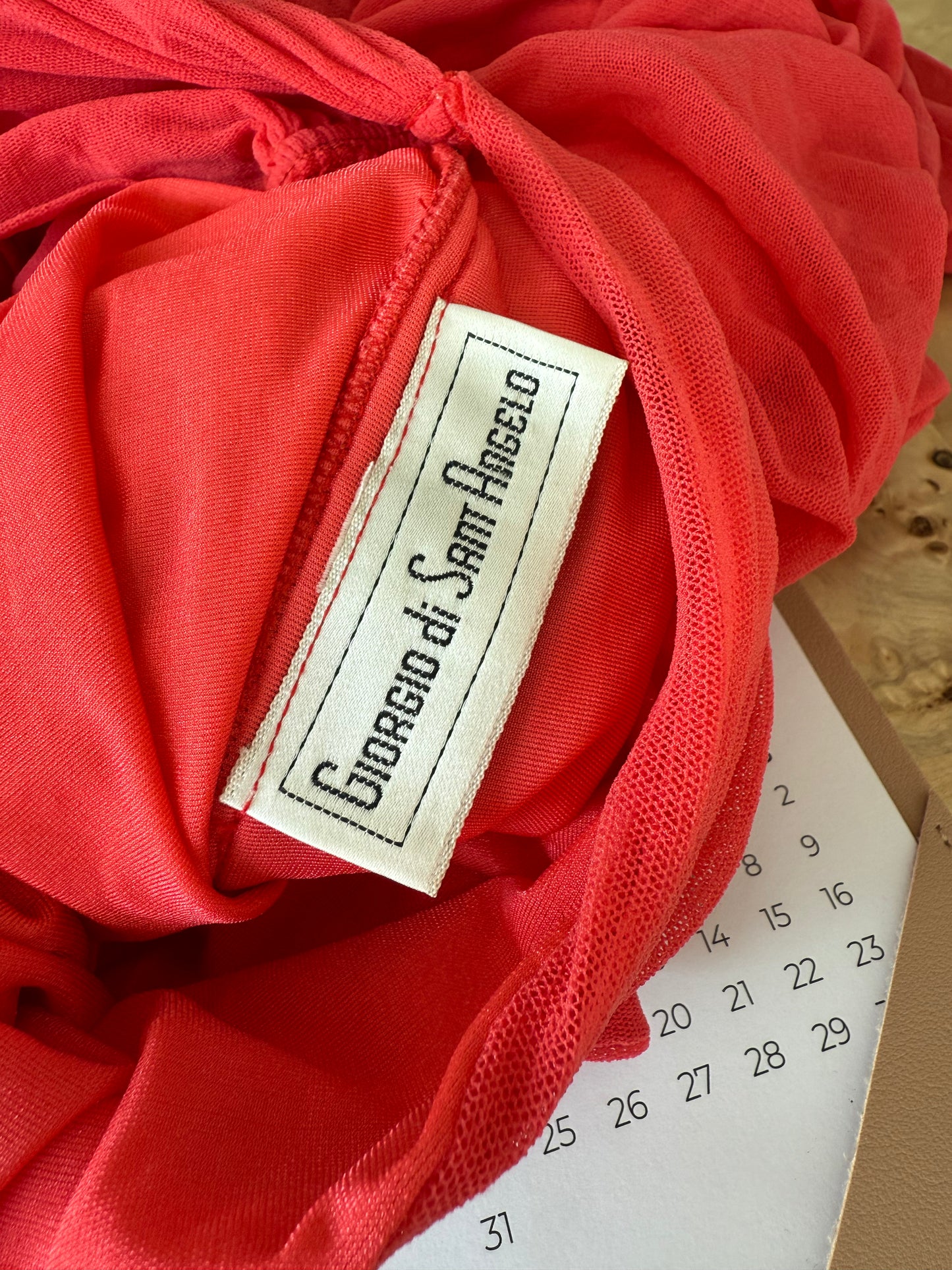 GIORGIO DI SANT ANGELO 80s/90s Vintage Ruched Dress