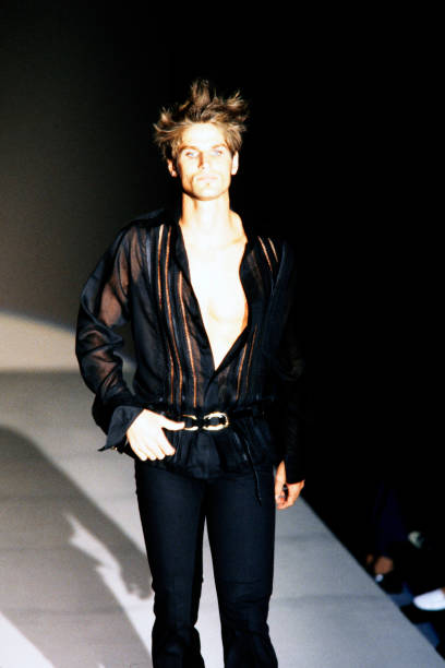 GUCCI by TOM FORD 1997 Vintage Runway Black Shirt