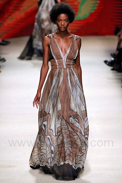 ALBERTA FERRETTI 2016 Runway Print Pants