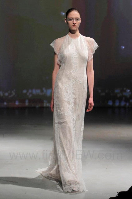 DAVID FIELDEN 2017 Runway Sample Ivory Lace Bridal Gown