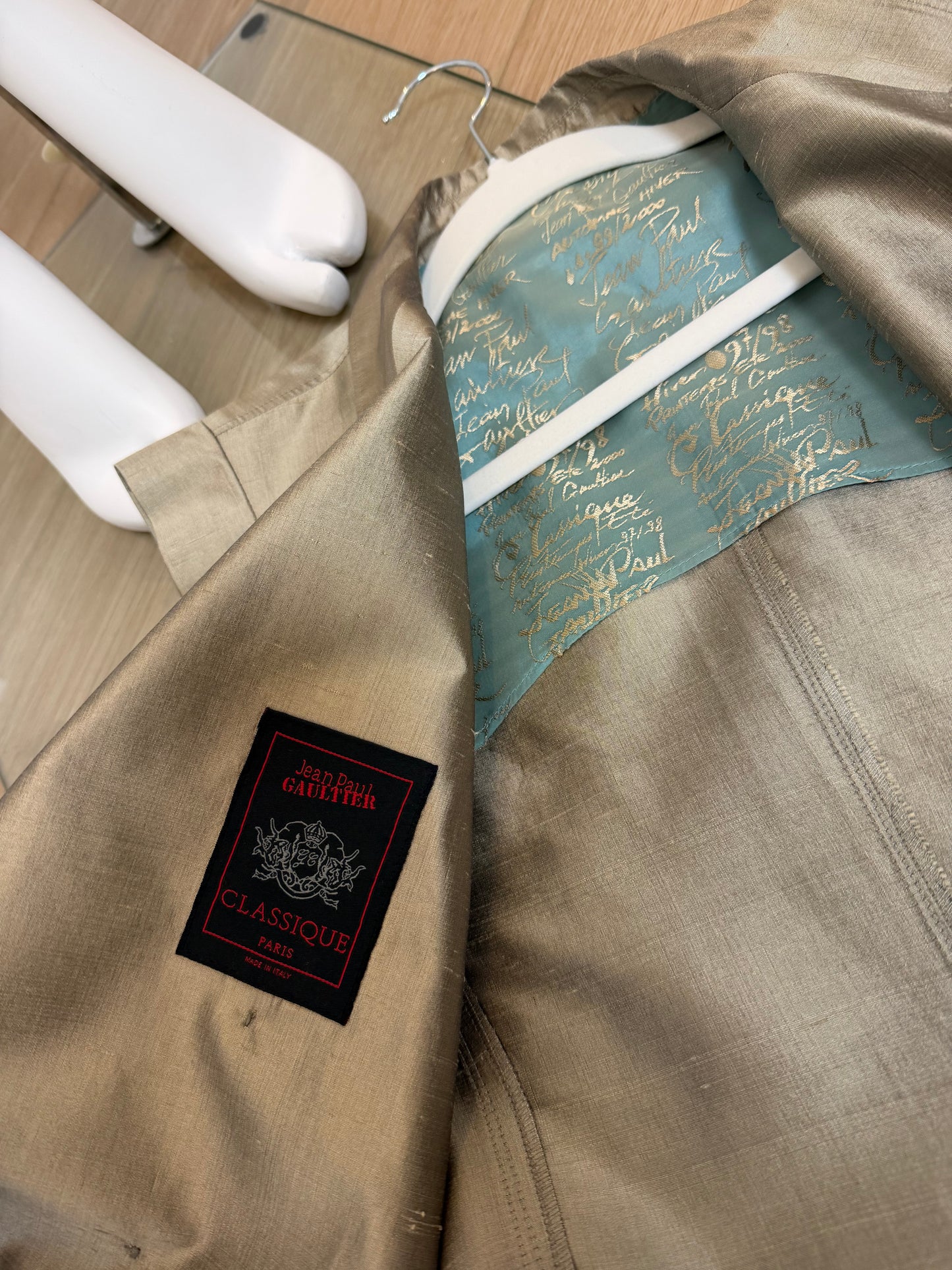 JEAN PAUL GAULTIER 90's Vintage Silk Double Breasted Pantsuit