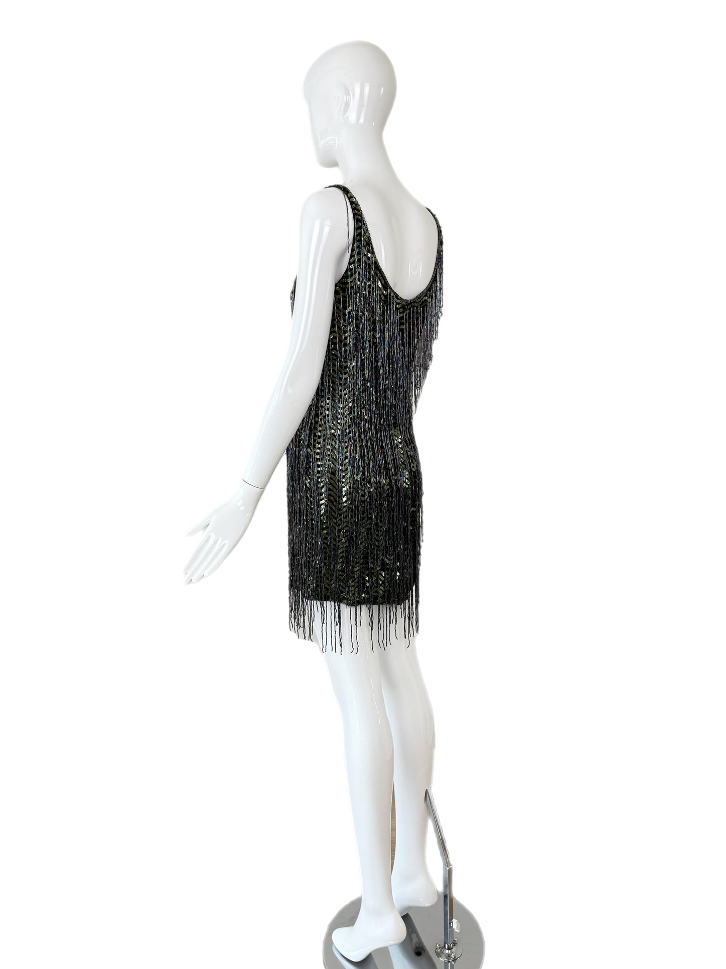 KATHARINE HAMNETT 1996 Vintage Runway Heavily Beaded Dress