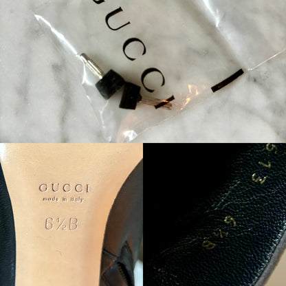 GUCCI by TOM FORD 1997 Metal Heel Leather Booties