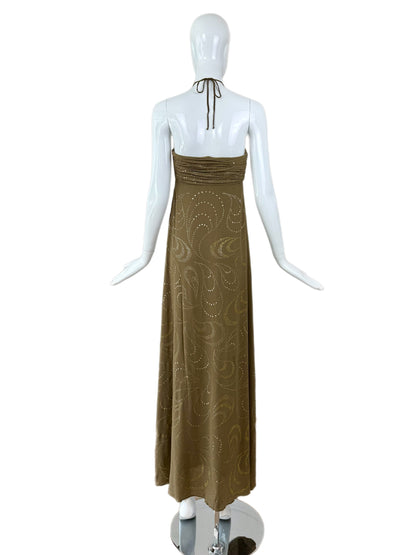 CELINE by MICHAEL KORS 2003 Vintage Runway Silk Maxi Dress
